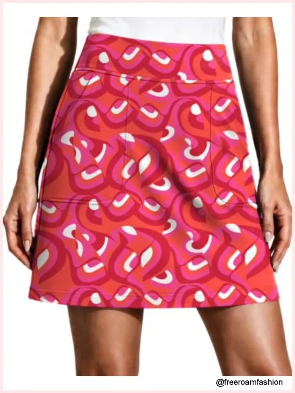 Women's High Waisted Golf Skort with 4 Pockets, Quick Dry UPF 50+ Athletic